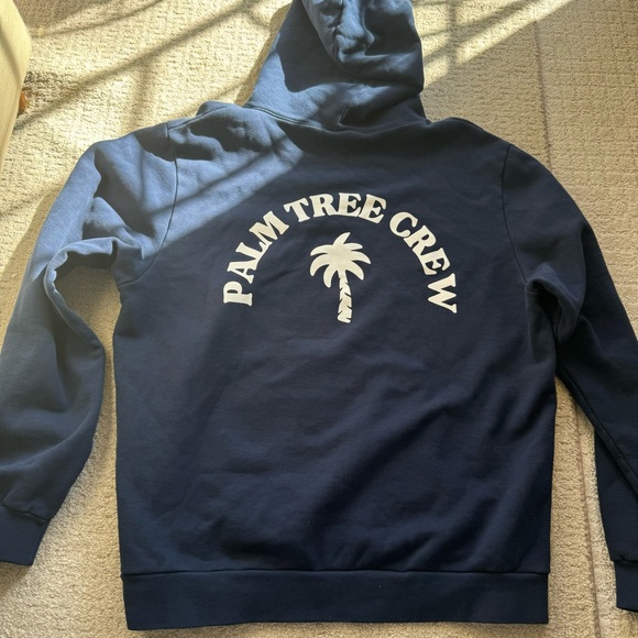 Palm Tree Crew Tops - Palm Tree Crew Navy Blue Hoodie Size XL